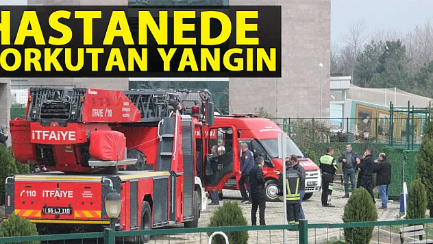 Hastanede korkutan yangın