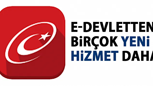 E-Devletten birçok yeni hizmet daha