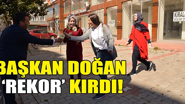 Başkan doğan 'rekor' kırdı!