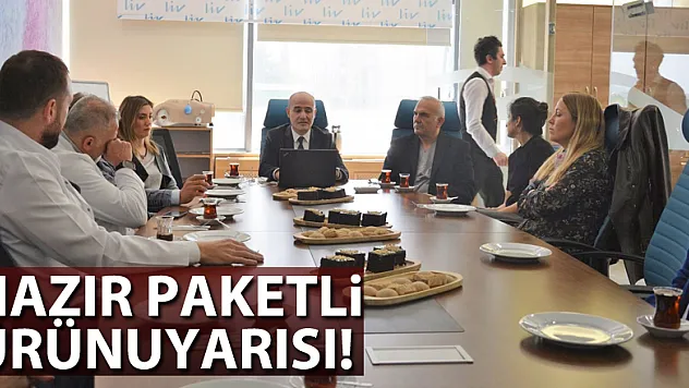 Hazır paketli ürün uyarısı!