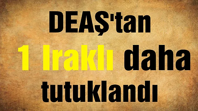 Samsun'da DEAŞ'tan 1 Iraklı daha tutuklandı 