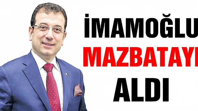 Ekrem İmamoğlu mazbatasını aldı 