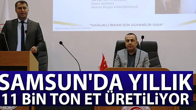 Samsun'da yıllık 11 bin ton et üretiliyor