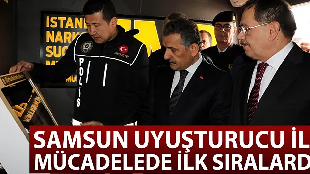 Samsun uyuşturucu ile mücadelede ilk sıralarda