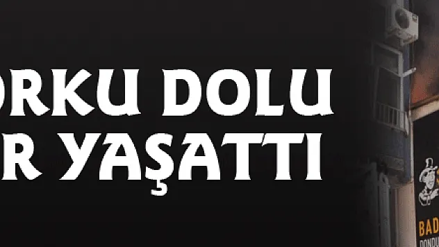 Bafra'da iş yerinde çıkan yangın korku dolu dakikalar yaşattı