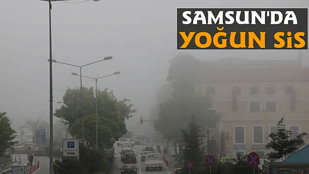 Samsun'da yoğun sis
