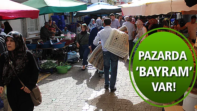 PAZARDA BAYRAM HAREKETLİLİĞİ
