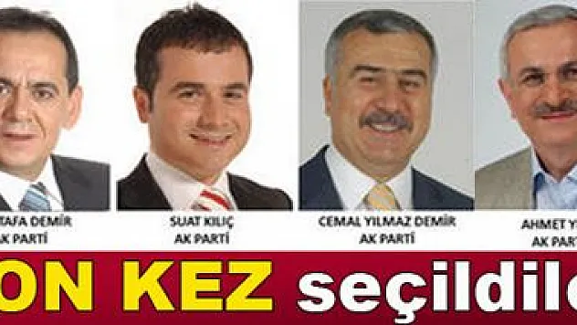 Son kez vekil oldular