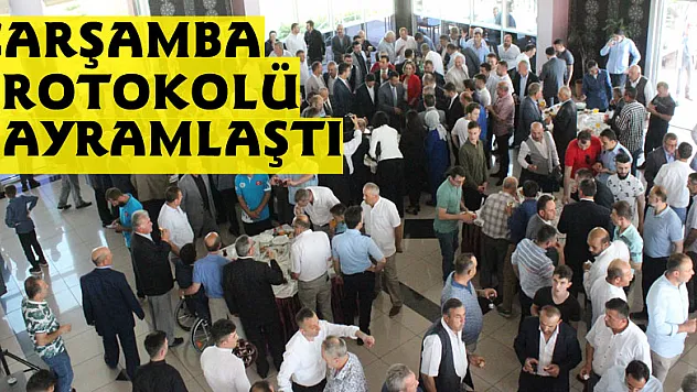 Çarşamba protokolü bayramlaştı