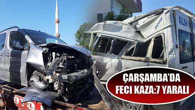 Kamyonetle çarpışan minibüs 3 araca daha çarptı: 7 yaralı   