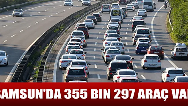 Samsun'da 355 bin 297 araç var 