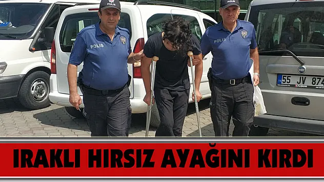 Yakalanınca balkondan atlayan Iraklı hırsızın ayağı kırıldı 