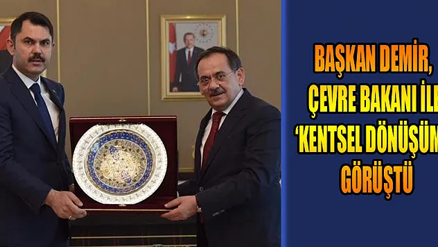 Başkan Demir, Çevre Bakanı ile 'kentsel dönüşüm'ü görüştü 