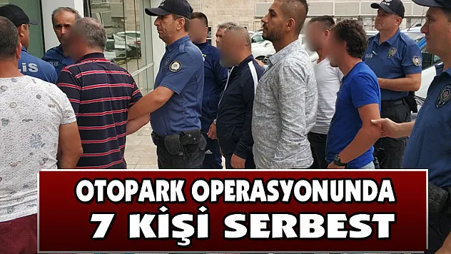 Hastane otoparkı operasyonunda gözaltına alınan 7 kişi serbest 