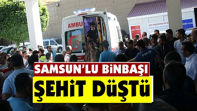 Samsun'lu binbaşı şehit düştü