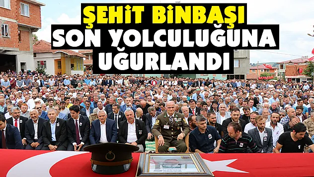 Şehit binbaşı son yolculuğuna uğurlandı