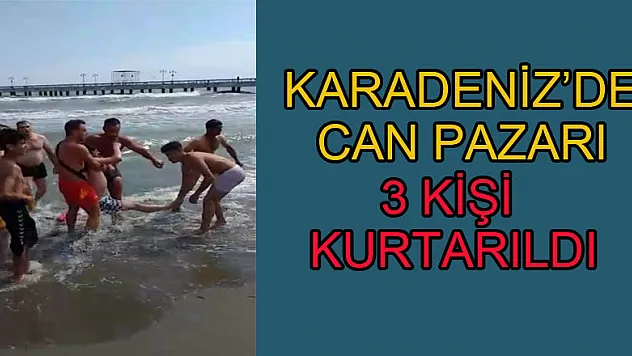 3 canı kurtardılar  