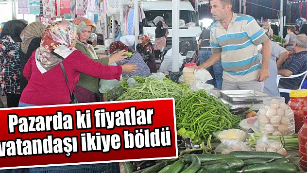 Çarşamba Pazarında fiyatlar Vatandaşı İkiye Böldü