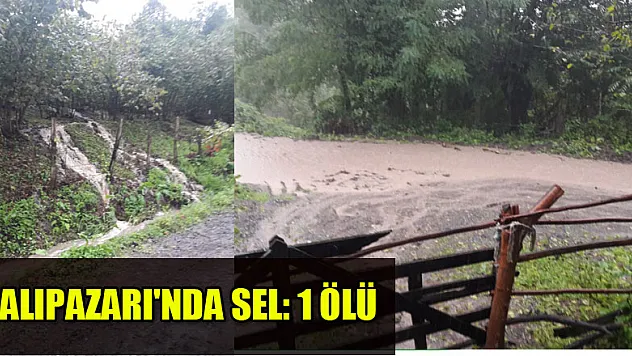 Salıpazarı'nda sel: 1 ölü   