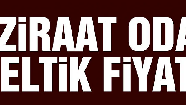 Ziraat odasından çeltik fiyatı talebi  