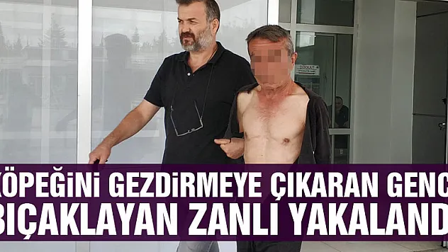 Köpeğini gezdirmeye çıkaran genci bıçaklayan zanlı yakalandı