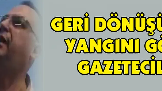 Geri dönüşüm merkezinde yangını görüntüleyen gazetecilere saldırı