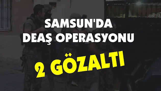 Samsun'da DEAŞ operasyonu: 2 gözaltı