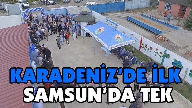 Karadeniz'de ilk olan '1. Sınıf Atık Getirme Merkezi'nin açılışı yapıldı