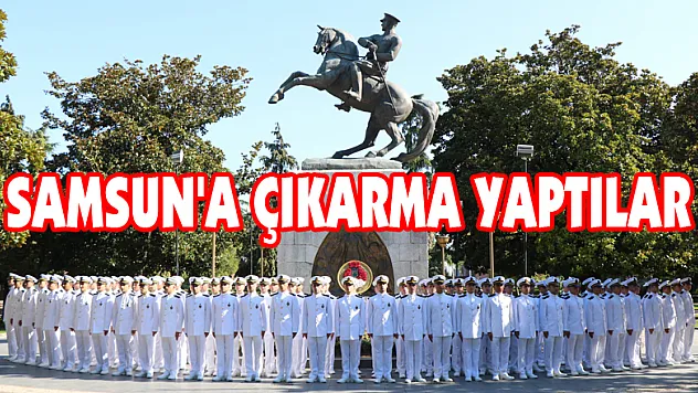  Denizciler Samsun'a çıkarma yaptı