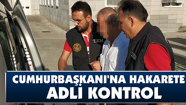  Cumhurbaşkanı'na hakarete adli kontrol