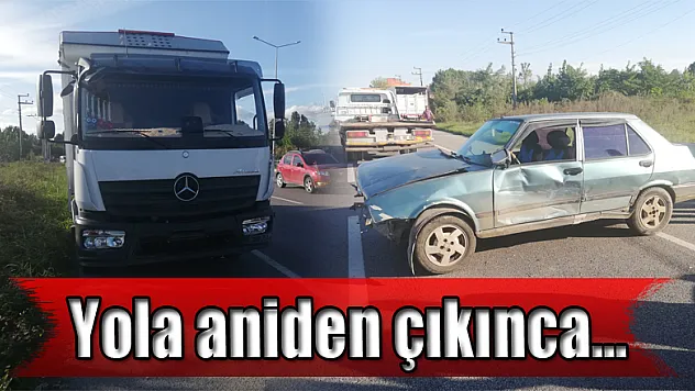 Yola aniden çıkınca….
