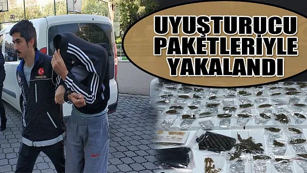 Satışa hazır uyuşturucu paketleriyle yakalandı