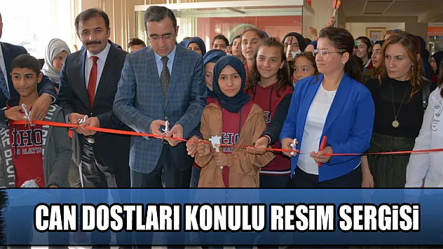 Can Dostları konulu resim sergisi