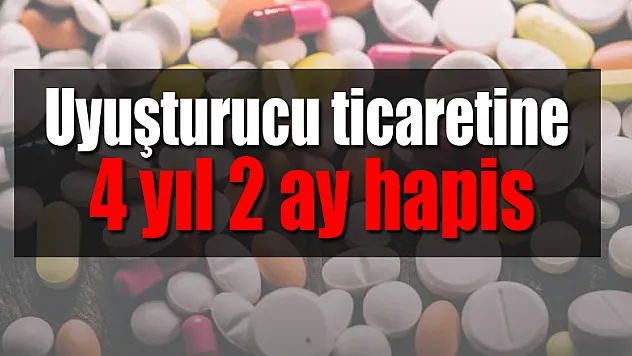 Uyuşturucu ticaretine 4 yıl 2 ay hapis