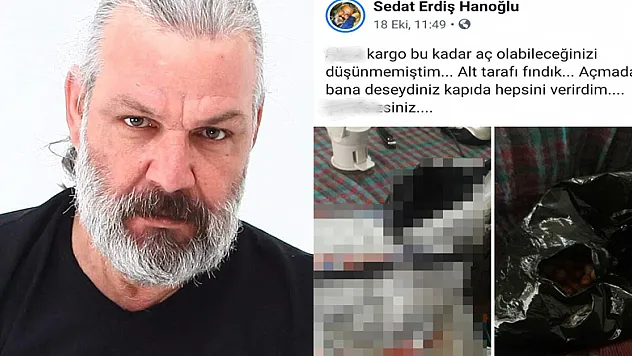 Sanatçı Sedat Erdiş'ten kargo şirketine 'fındık' tepkisi