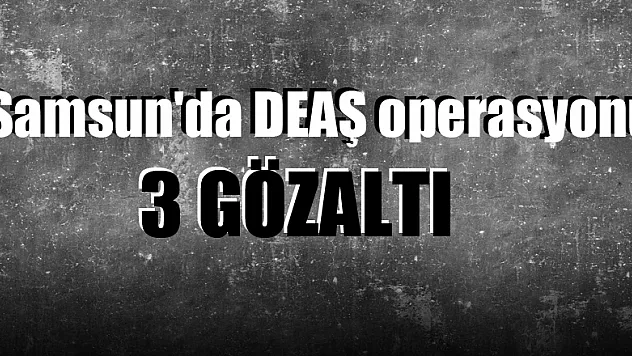 Samsun'da DEAŞ operasyonu: 3 gözaltı