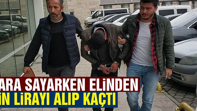 Para sayan şahsın elinden bin lirayı kapkaç yöntemiyle alıp kaçtı