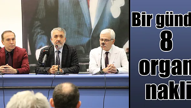 Bir günde 8 organ nakli