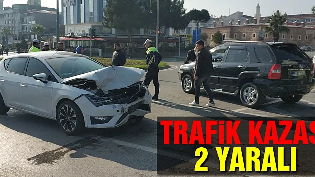Samsun'da trafik kazası: 2 yaralı