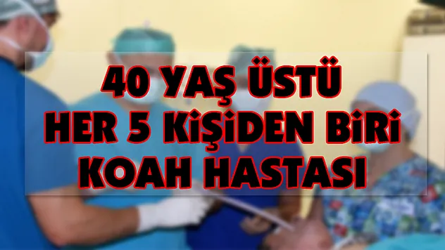 Türkiye'de 40 yaş üstü her 5 kişiden biri KOAH hastası