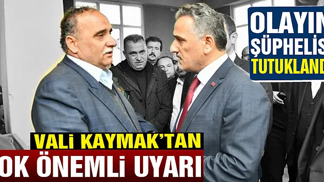 Vali Kaymak'tan çok önemli uyarı: 'Maganda kültürüne son verelim'