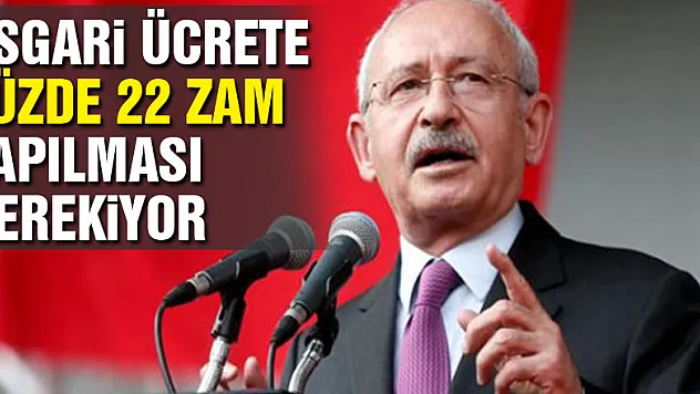 Asgari ücrete yüzde 22 zam yapılması gerekiyor