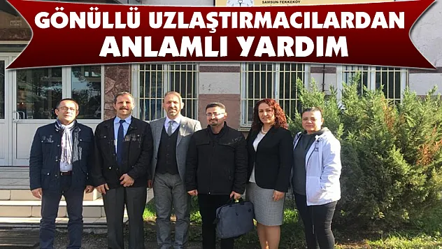 Gönüllü uzlaştırmacılardan anlamlı yardım