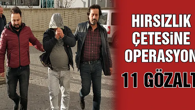 Samsun'da hırsızlık çetesine operasyon: 11 gözaltı
