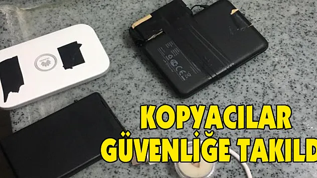 Kopyacılar güvenliğe takıldı