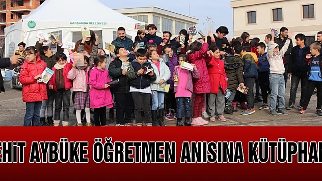 Şehit Aybüke öğretmen anısına kütüphane