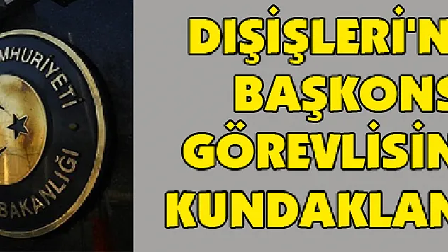 Dışişleri'nden Selanik Başkonsolosluğu görevlisinin aracının kundaklanmasına tepki
