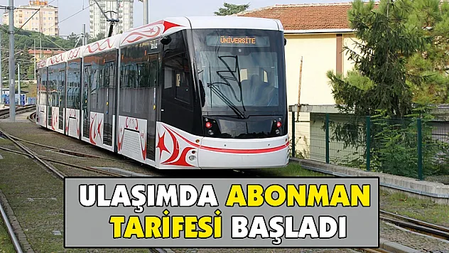Ulaşımda abonman tarifesi başladı