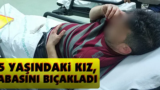 15 yaşındaki kız, babasını bıçakladı