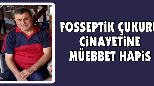 Fosseptik çukuru cinayetine müebbet hapis